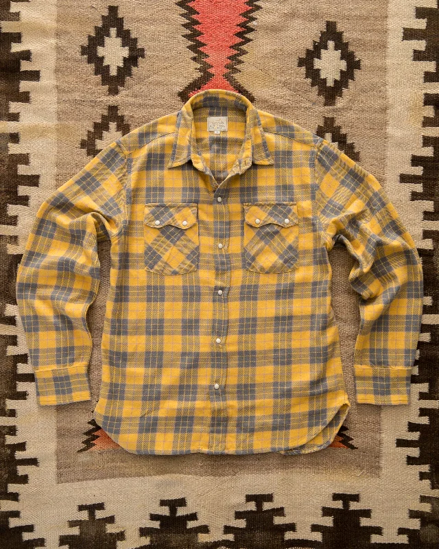 Washed Flannel Pearlsnap Shirt - Daybreak