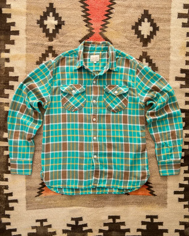 Washed Flannel Workshirt - Riverbend