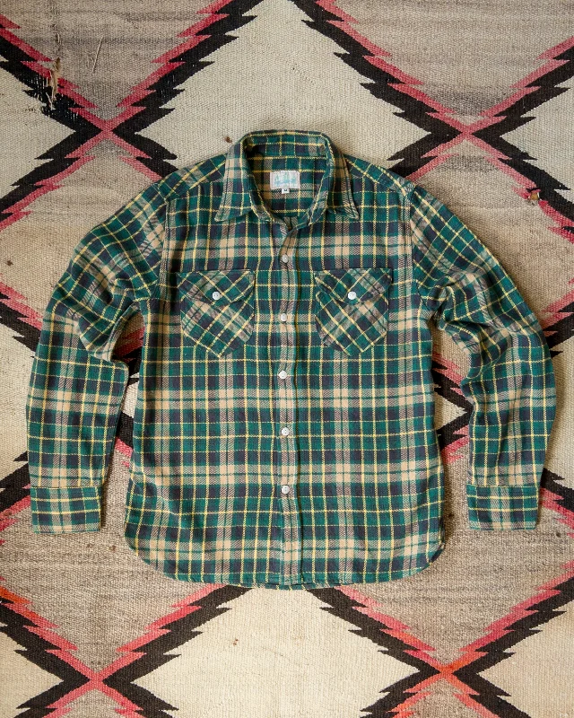 Washed Flannel Workshirt - Wisconsin White Pine