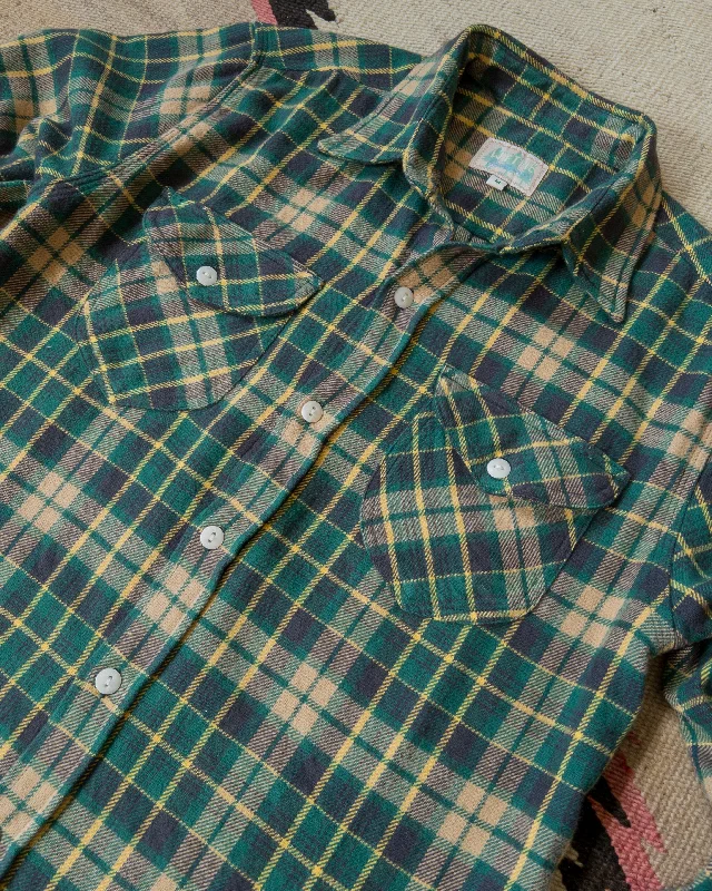 Washed Flannel Workshirt - Wisconsin White Pine