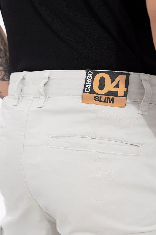 Whis Off-White Tapered Cargo Pant