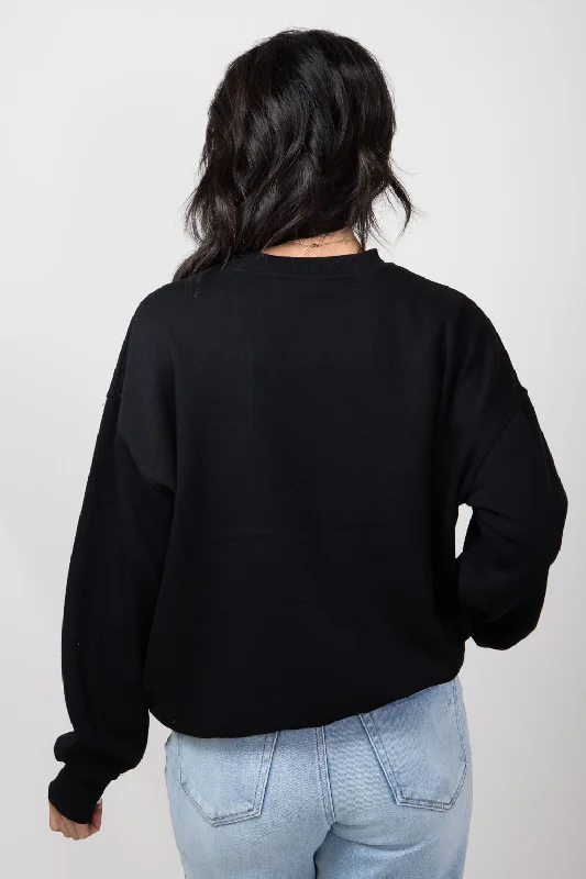 1897 Active CIAO Sweatshirt for Women in Black | T884-BLACK