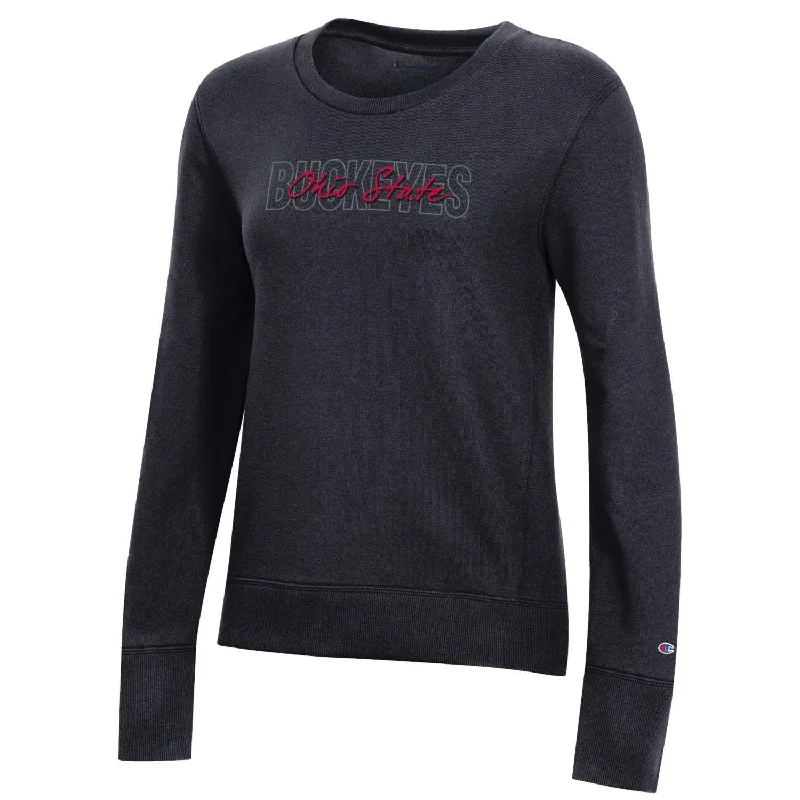 Ladies Ohio State Buckeyes University Overlap Buckeye Crew