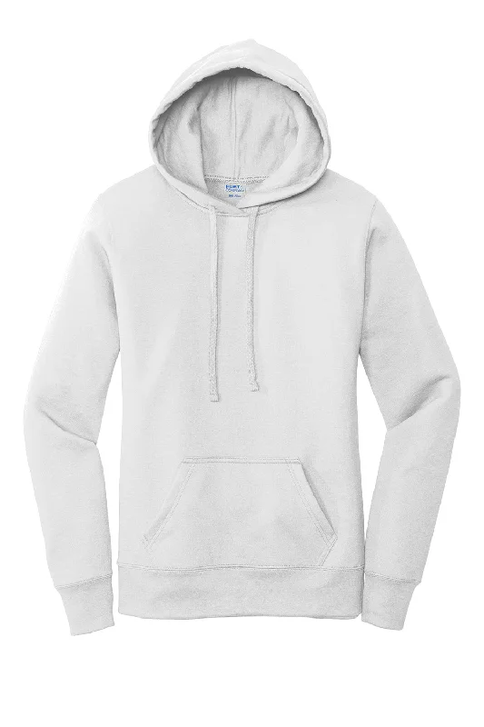 Port & Company Womens Core Fleece Hooded Sweatshirt Hoodie - White