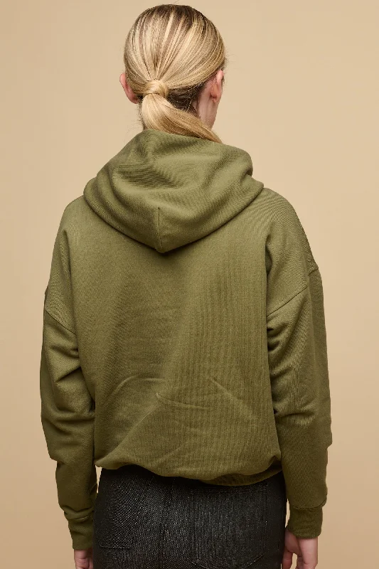 Women's Hooded Sweatshirt - Olive