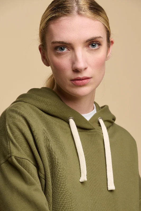 Women's Hooded Sweatshirt - Olive