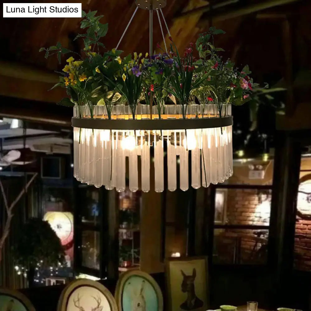 Chandeliers with Adjustable Height for Custom InstallationChandeliers with Adjustable Height for Custom InstallationIndustrial Metal Restaurant Chandelier Light - 1/2-Tier, Green Plant Pendant Fixture, 4 Bulbs - 19.5"/29.5" W Chandeliers with Adjustable Height for Custom InstallationChandeliers with Adjustable Height for Custom InstallationIndustrial Metal Restaurant Chandelier Light - 1/2-Tier, Green Plant Pendant Fixture, 4 Bulbs - 19.5"/29.5" W