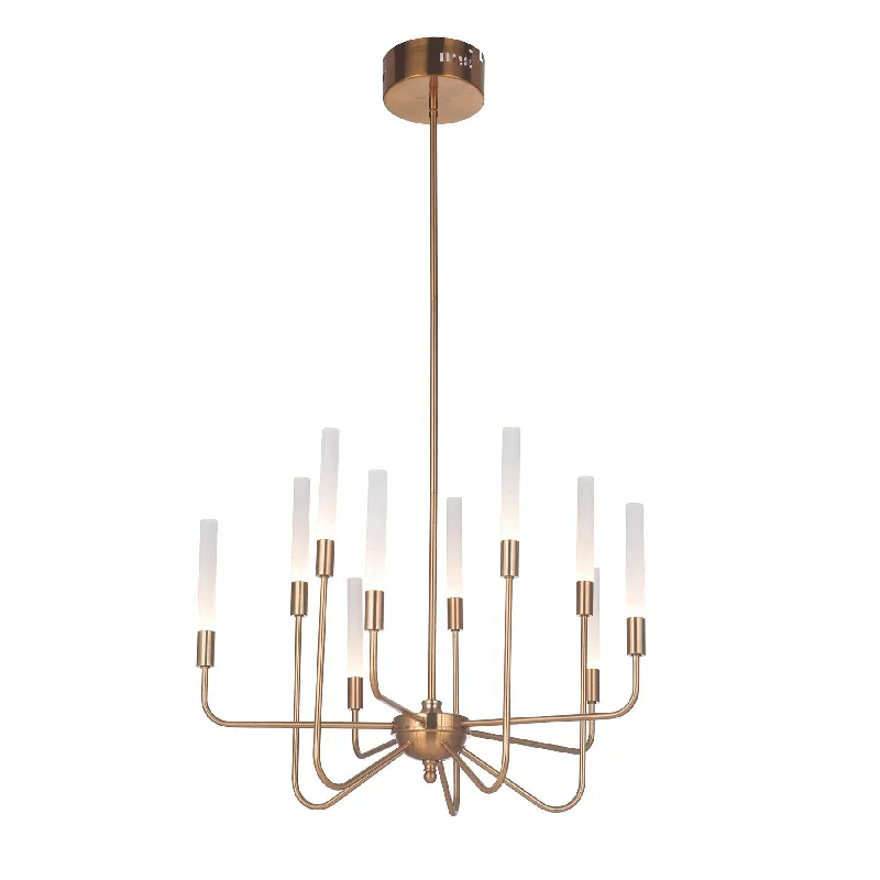 Chandeliers with Multiple Lights for Maximum IlluminationChandeliers with Multiple Lights for Maximum IlluminationValdi 10 Light LED Chandelier in Satin Brass Chandeliers with Multiple Lights for Maximum IlluminationChandeliers with Multiple Lights for Maximum IlluminationValdi 10 Light LED Chandelier in Satin Brass