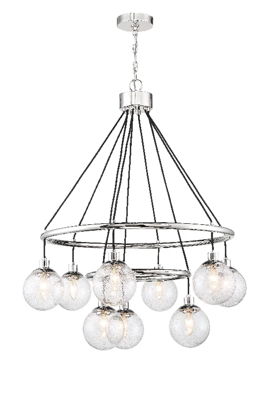 Chandeliers with Adjustable Height for Custom InstallationChandeliers with Adjustable Height for Custom InstallationQue 9 Light Chandelier in Chrome Chandeliers with Adjustable Height for Custom InstallationChandeliers with Adjustable Height for Custom InstallationQue 9 Light Chandelier in Chrome