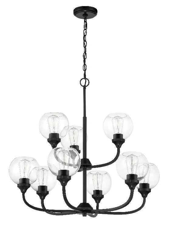 Chandeliers with Metal Frames in Black FinishChandeliers with Metal Frames in Black FinishGlenda 9 Light Chandelier in Flat Black Chandeliers with Metal Frames in Black FinishChandeliers with Metal Frames in Black FinishGlenda 9 Light Chandelier in Flat Black