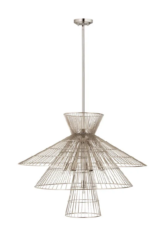 Chandeliers with Adjustable Height for Custom InstallationChandeliers with Adjustable Height for Custom Installation6015-8PN
