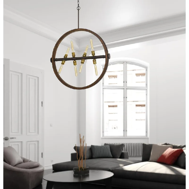 Chandeliers with Clear Crystal for a Sparkling EffectChandeliers with Clear Crystal for a Sparkling Effect60W X 8 Teramo Wood/Metal Chandelier With Glass Shade (Edison Bulbs Not Included) By Cal Lighting Chandeliers with Clear Crystal for a Sparkling EffectChandeliers with Clear Crystal for a Sparkling Effect60W X 8 Teramo Wood/Metal Chandelier With Glass Shade (Edison Bulbs Not Included) By Cal Lighting