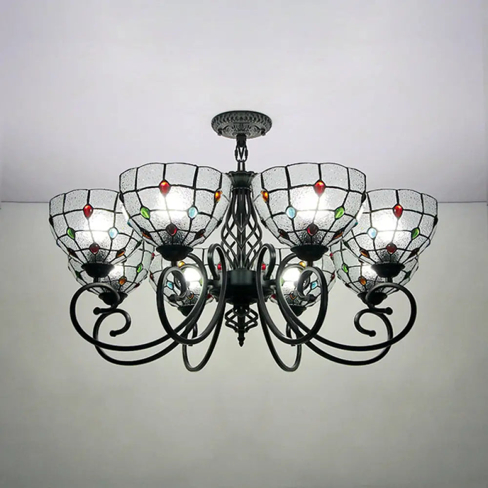 Chandeliers with Sputnik - Style Design for a Futuristic VibeChandeliers with Sputnik - Style Design for a Futuristic VibeClear Glass Tiffany Style Multi Light Bowl Chandelier Ceiling Fixture