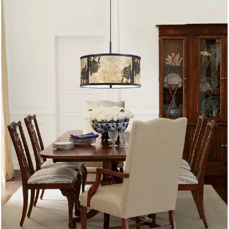 Chandeliers for Low Ceilings to Avoid OvercrowdingChandeliers for Low Ceilings to Avoid OvercrowdingCal Lighting FX-3615-1P 60W X 3 Pine Cone Mica Fixture