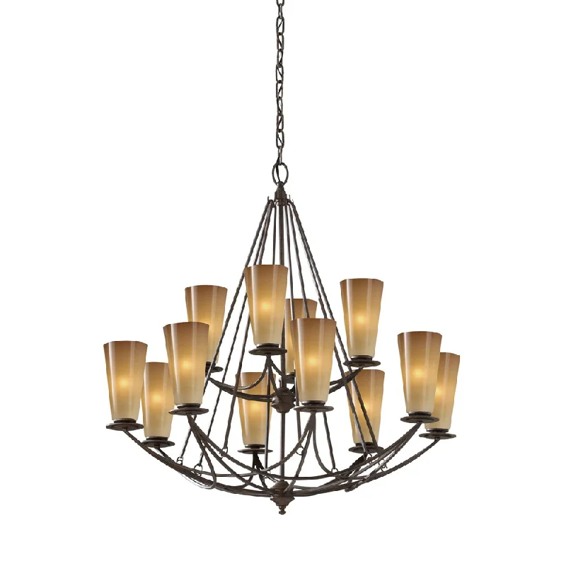 Oversized Chandeliers as a Statement Piece in Living RoomsOversized Chandeliers as a Statement Piece in Living RoomsFeiss El Nido 12 Light Mocha Bronze Chandelier