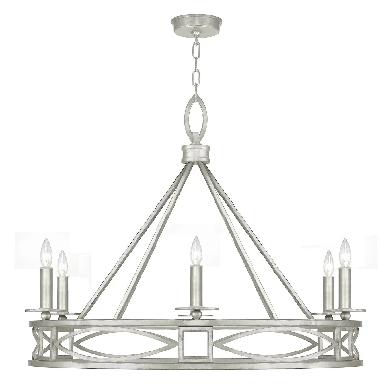 Incandescent Chandeliers for a Warm and Traditional GlowIncandescent Chandeliers for a Warm and Traditional GlowFine Art Cienfuegos 887640-SF4 Chandelier Light - Silver Leaf