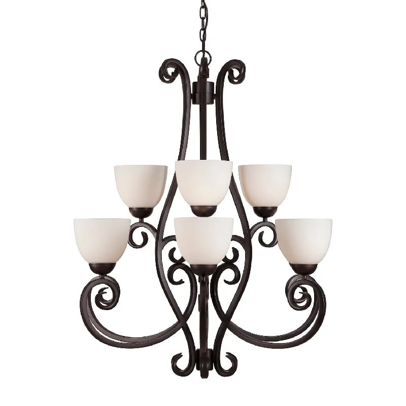 Victorian - Inspired Chandeliers with Ornate DetailsVictorian - Inspired Chandeliers with Ornate DetailsForte Sutter 2250-09-32 Chandelier Light - Antique Bronze Victorian - Inspired Chandeliers with Ornate DetailsVictorian - Inspired Chandeliers with Ornate DetailsForte Sutter 2250-09-32 Chandelier Light - Antique Bronze