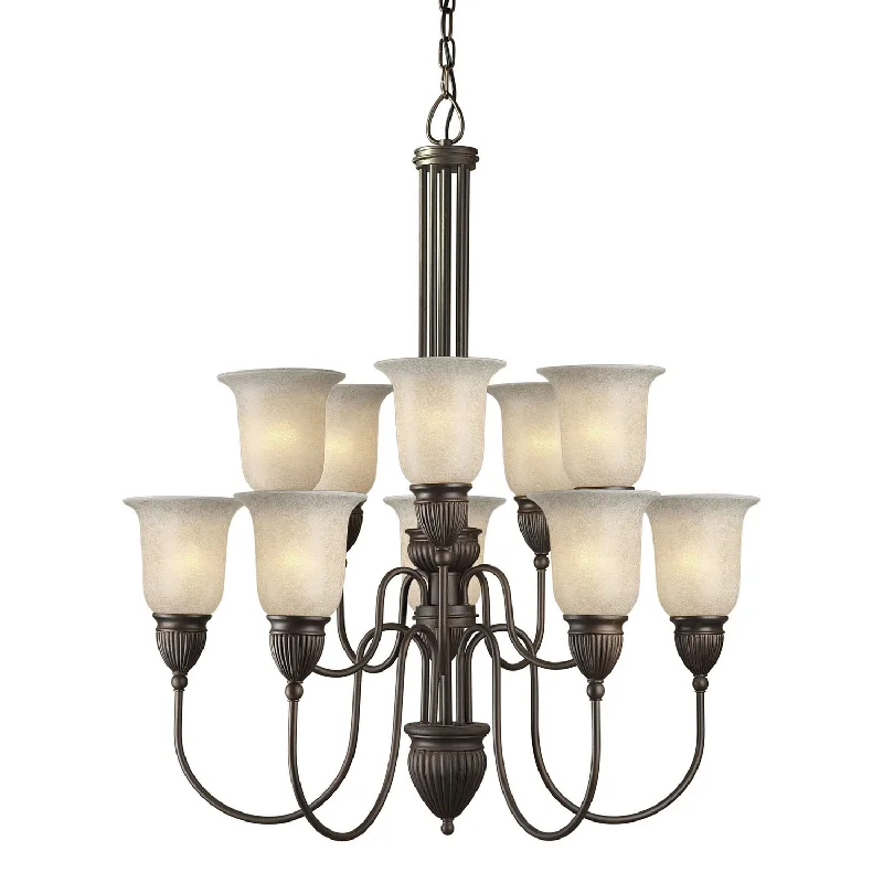 Chandeliers with Dimmable Lights for Ambiance ControlChandeliers with Dimmable Lights for Ambiance ControlForte Family Number 451 2352-10-32 Chandelier Light - Antique Bronze