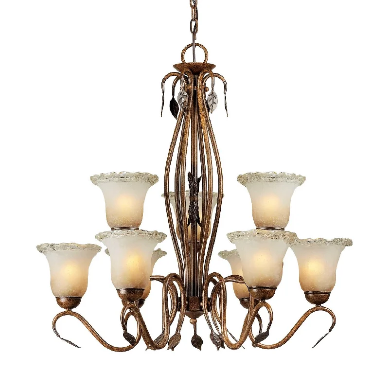 Chandeliers with Metal Frames in Bronze FinishChandeliers with Metal Frames in Bronze FinishForte Family Number 471 2420-09-41 Chandelier Light - Rustic Sienna Chandeliers with Metal Frames in Bronze FinishChandeliers with Metal Frames in Bronze FinishForte Family Number 471 2420-09-41 Chandelier Light - Rustic Sienna