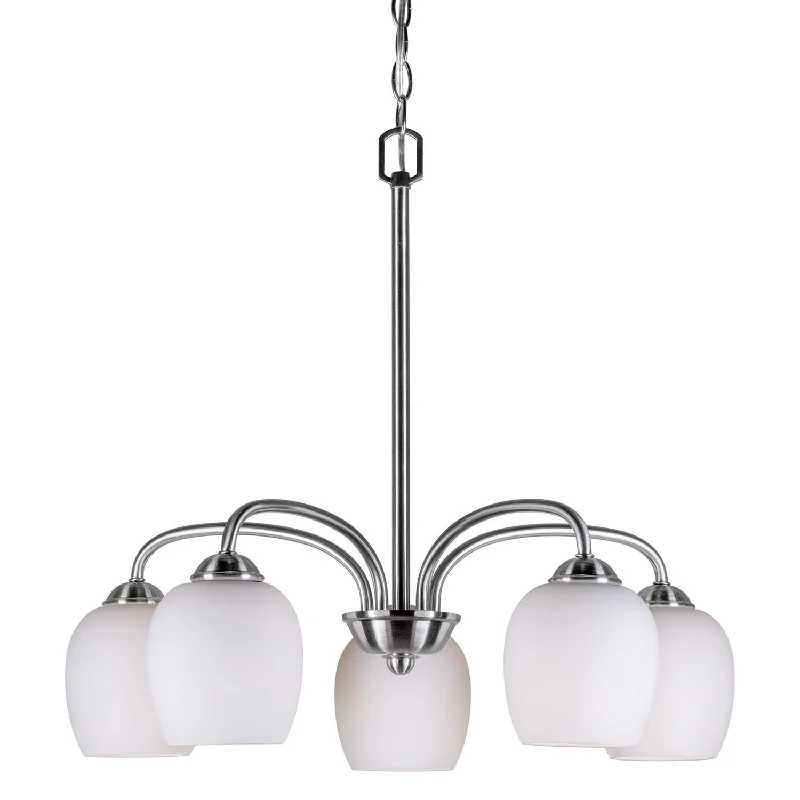 Chandeliers for Living Rooms to Create a Focal PointChandeliers for Living Rooms to Create a Focal PointForte 2636-05-55 Chandelier Light - Brushed Nickel