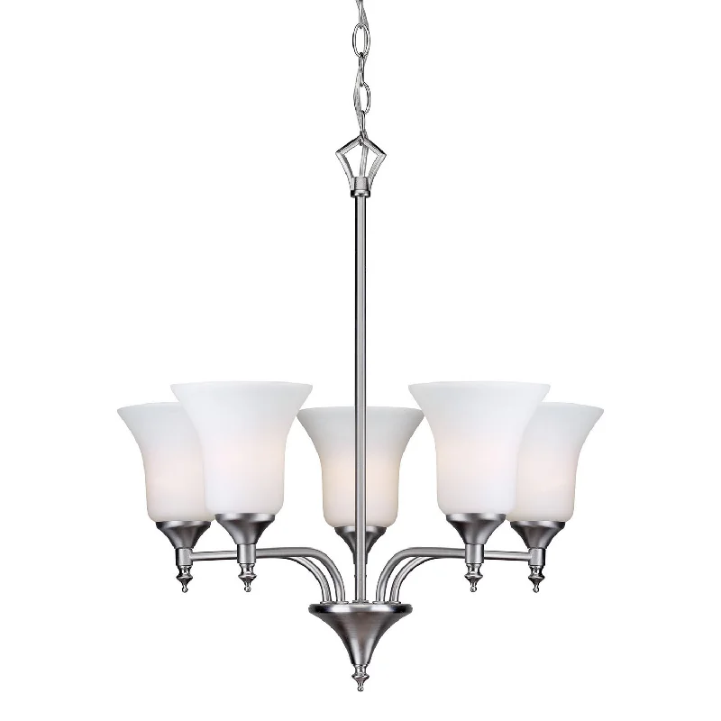 Small Chandeliers for Compact RoomsSmall Chandeliers for Compact RoomsForte 2638-05-55 Chandelier Light - Brushed Nickel Small Chandeliers for Compact RoomsSmall Chandeliers for Compact RoomsForte 2638-05-55 Chandelier Light - Brushed Nickel
