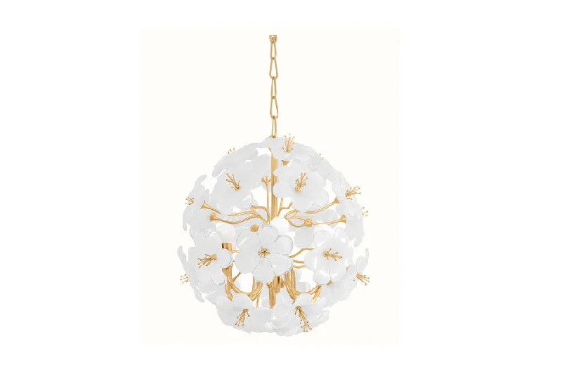 Chandeliers for High Ceilings to Fill Vertical SpaceChandeliers for High Ceilings to Fill Vertical SpaceHudson Valley Lighting HYGEA 6-Light Chandelier in Gold Leaf