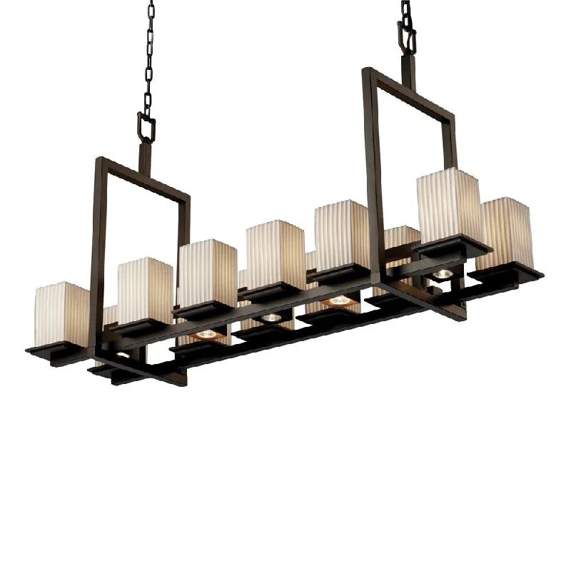Chandeliers with Multiple Lights for Maximum IlluminationChandeliers with Multiple Lights for Maximum IlluminationJustice Design Limoges Montana Dark Bronze 12-up and 5-downlight Chandelier, Short Pleats Square with Flat Rim Shade Chandeliers with Multiple Lights for Maximum IlluminationChandeliers with Multiple Lights for Maximum IlluminationJustice Design Limoges Montana Dark Bronze 12-up and 5-downlight Chandelier, Short Pleats Square with Flat Rim Shade