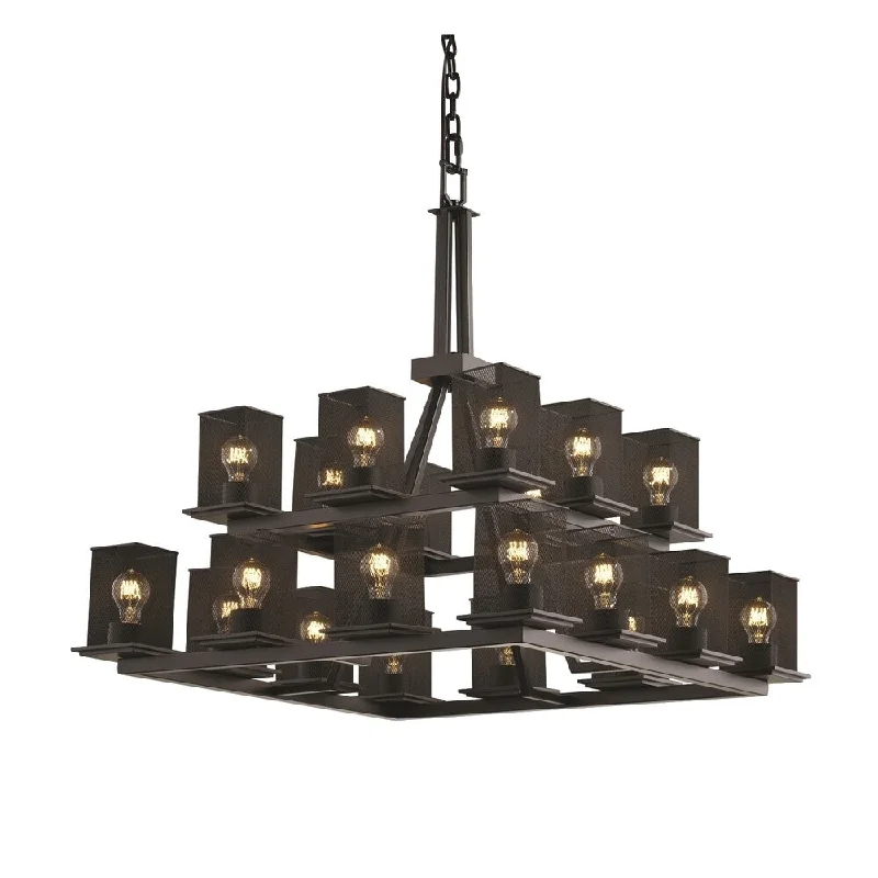 Industrial Iron Chandeliers for Loft - Inspired SpacesIndustrial Iron Chandeliers for Loft - Inspired SpacesJustice Design Montana 2-light Chandelier, Matte Black