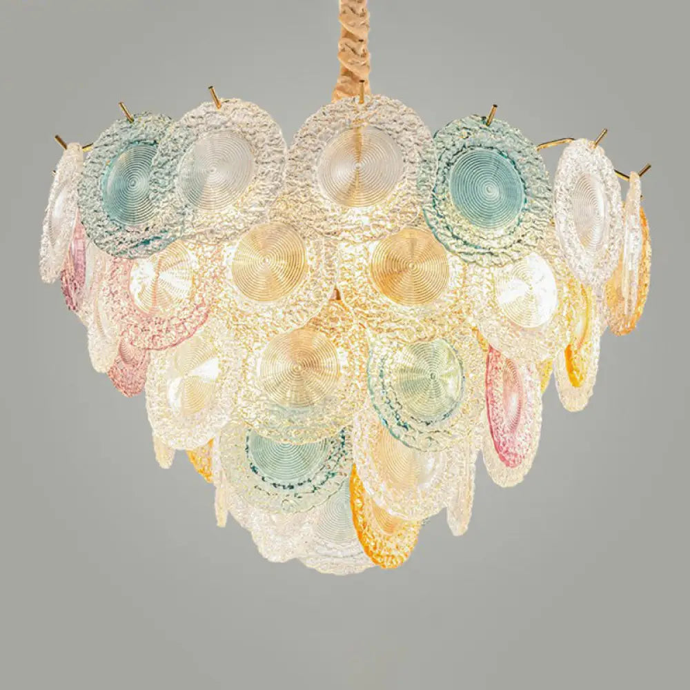 Chandeliers with Metal Frames in Bronze FinishChandeliers with Metal Frames in Bronze Finish10-Light Modern Multi-Colored Glass Discs Chandelier - Stylish Pendant Ceiling Light for Bedroom Chandeliers with Metal Frames in Bronze FinishChandeliers with Metal Frames in Bronze Finish10-Light Modern Multi-Colored Glass Discs Chandelier - Stylish Pendant Ceiling Light for Bedroom