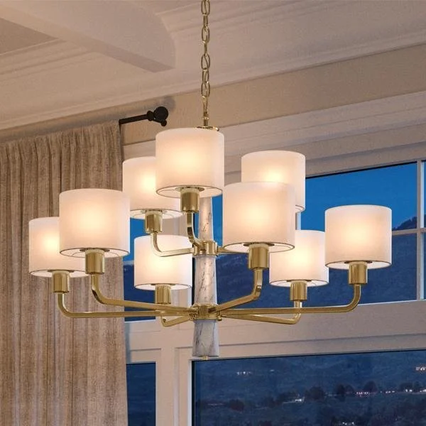 Industrial Iron Chandeliers for Loft - Inspired SpacesIndustrial Iron Chandeliers for Loft - Inspired SpacesUHP2630 Cosmopolitan Chandelier, 25"H x 36"W, Palladian Gold Finish, Oxford Collection