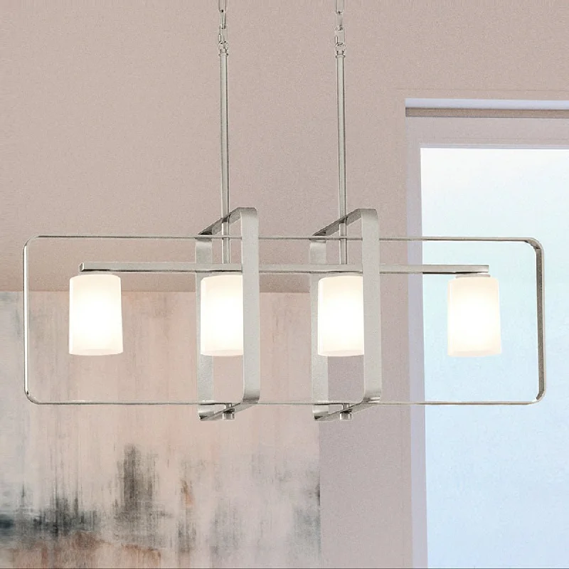 Rustic Wood Chandeliers for Country - Style HousesRustic Wood Chandeliers for Country - Style HousesUHP4101 Modern Chandelier 14.5''H x 39.75''W, Brushed Nickel Finish, Broome Collection Rustic Wood Chandeliers for Country - Style HousesRustic Wood Chandeliers for Country - Style HousesUHP4101 Modern Chandelier 14.5''H x 39.75''W, Brushed Nickel Finish, Broome Collection