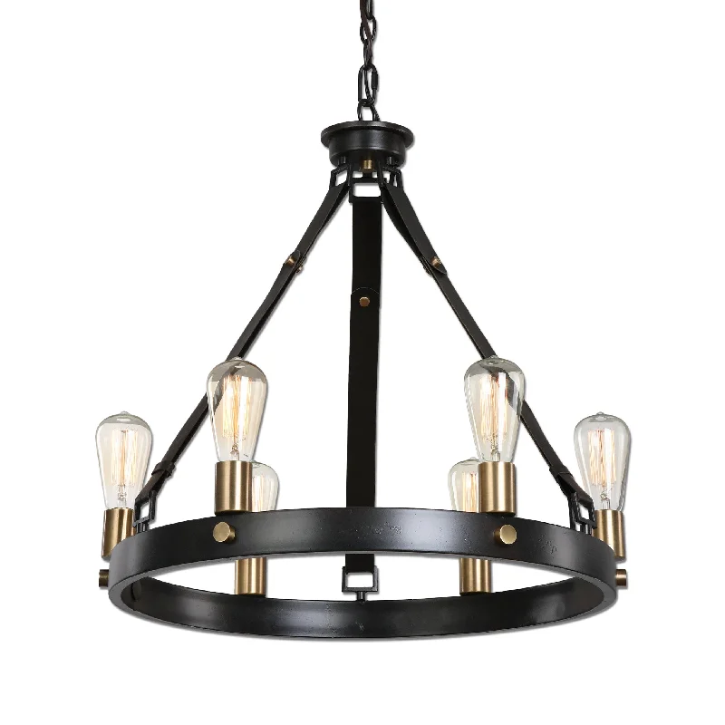 Chandeliers with Metal Frames in Bronze FinishChandeliers with Metal Frames in Bronze FinishUttermost 21273 Marlow 6 Light Antique Bronze Chandelier Chandeliers with Metal Frames in Bronze FinishChandeliers with Metal Frames in Bronze FinishUttermost 21273 Marlow 6 Light Antique Bronze Chandelier