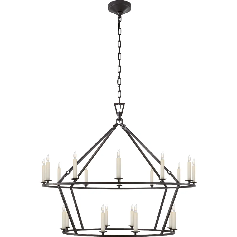 Chandeliers with Clear Crystal for a Sparkling EffectChandeliers with Clear Crystal for a Sparkling EffectDarlana Large Two-Tiered Ring Chandelier Chandeliers with Clear Crystal for a Sparkling EffectChandeliers with Clear Crystal for a Sparkling EffectDarlana Large Two-Tiered Ring Chandelier