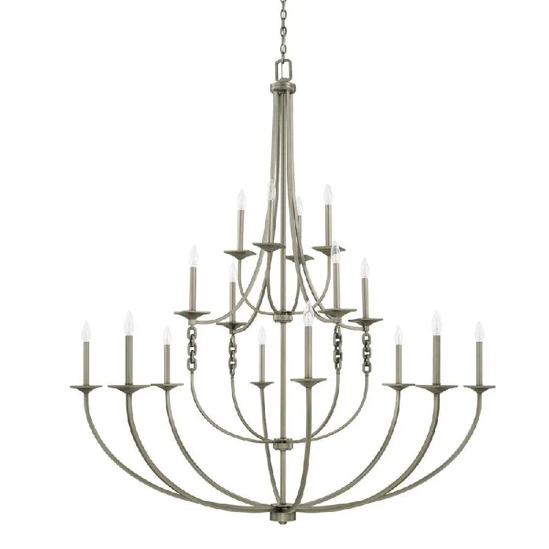 Ceiling - Mounted Chandeliers for Standard CeilingsCeiling - Mounted Chandeliers for Standard CeilingsWallace 16-light Antique Nickel Chandelier - Antique Nickel Ceiling - Mounted Chandeliers for Standard CeilingsCeiling - Mounted Chandeliers for Standard CeilingsWallace 16-light Antique Nickel Chandelier - Antique Nickel