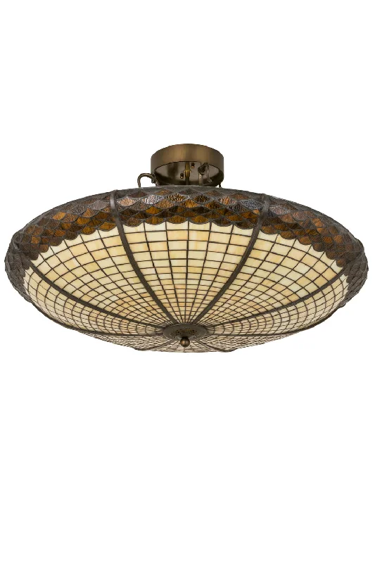 Tropical - Themed Ceiling Lights with Palm - Leaf Shapes and Rattan WrapsTropical - Themed Ceiling Lights with Palm - Leaf Shapes and Rattan WrapsSix Light Semi-Flushmount Tropical - Themed Ceiling Lights with Palm - Leaf Shapes and Rattan WrapsTropical - Themed Ceiling Lights with Palm - Leaf Shapes and Rattan WrapsSix Light Semi-Flushmount