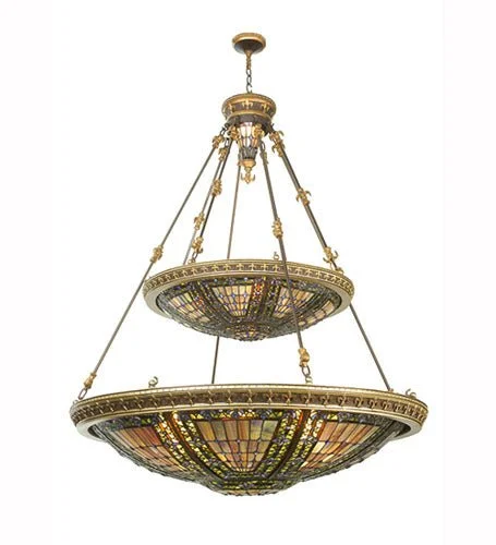 Bohemian Ceiling Lights with Beads, Tassels, and Colorful GlassBohemian Ceiling Lights with Beads, Tassels, and Colorful Glass14 Light Inverted Pendant