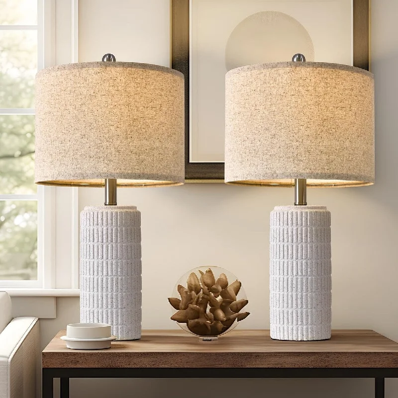 asian inspired table lamps with bamboo accents for a zen atmosphereasian inspired table lamps with bamboo accents for a zen atmosphere23" Table Lamp, Farmhouse Bedside Lamps for Bedroom Set of 2, Ceramic End Table Lamps,Traditional Nightstand Desk Lamps