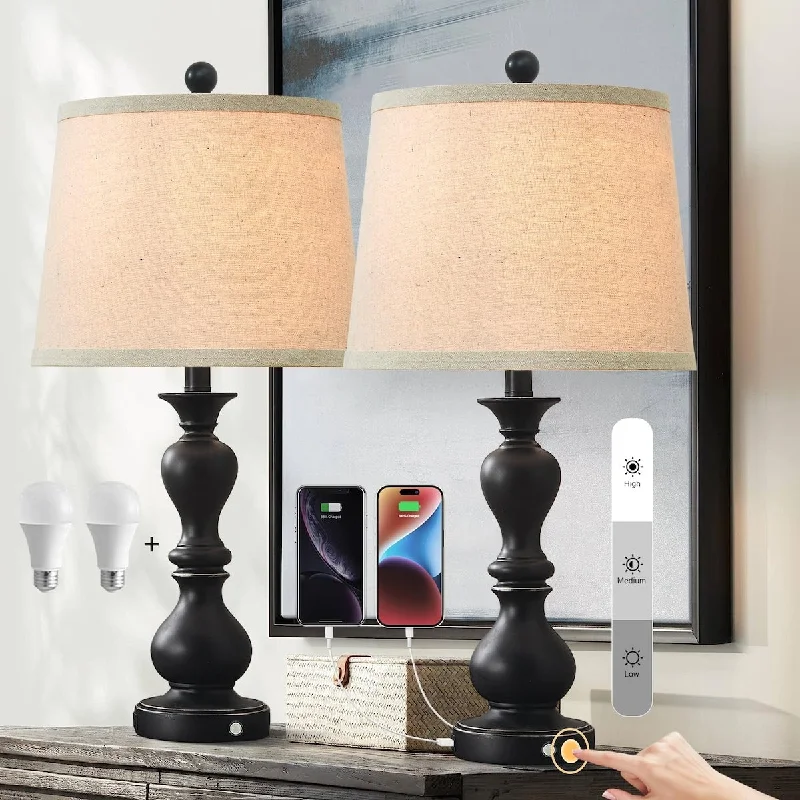ceramic table lamps with hand painted designs for an artistic touchceramic table lamps with hand painted designs for an artistic touch26" Farmhouse Touch Control Table Lamps Set of 2, 3-Way Dimmable Black Table Lamps with USB & USB-C, Rustic Bedside Lamps ceramic table lamps with hand painted designs for an artistic touchceramic table lamps with hand painted designs for an artistic touch26" Farmhouse Touch Control Table Lamps Set of 2, 3-Way Dimmable Black Table Lamps with USB & USB-C, Rustic Bedside Lamps