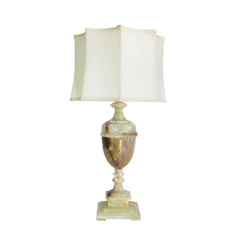 coastal style table lamps with nautical elements for beach housescoastal style table lamps with nautical elements for beach houses32" Tall Marble Table Lamp "Sabrina" with Chartreuse finish, White Linen Shade