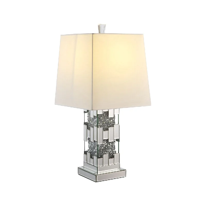 modern minimalist table lamps for contemporary living roomsmodern minimalist table lamps for contemporary living roomsACME Noralie Table Lamp in Mirrored and Faux Diamonds