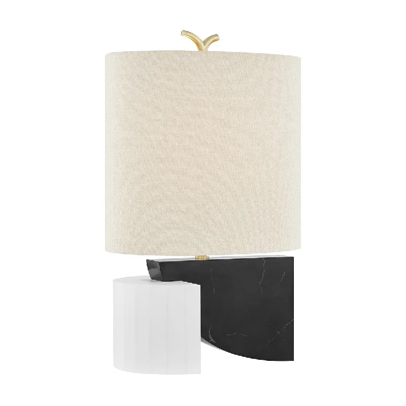glass table lamps with a frosted surface for soft light diffusionglass table lamps with a frosted surface for soft light diffusionHudson Valley Construct 1-Light Aged Brass Table Lamp with Beige Linen Shade