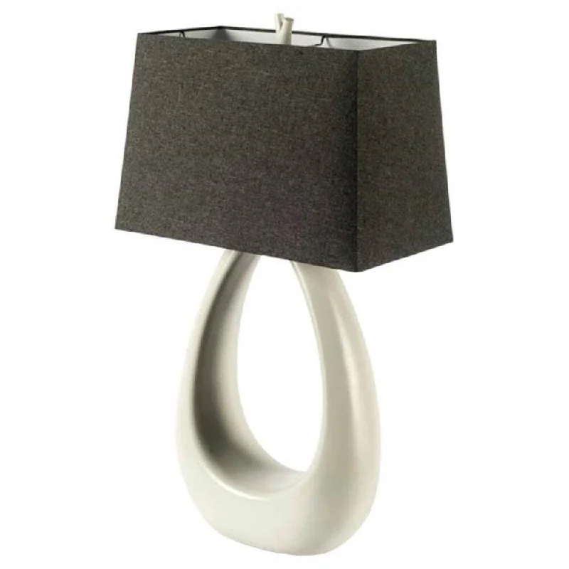 gothic style table lamps with dark finishes for a mysterious lookgothic style table lamps with dark finishes for a mysterious lookMercana Scarlett I White Ceramic Table Lamp 31 inches - DISCO