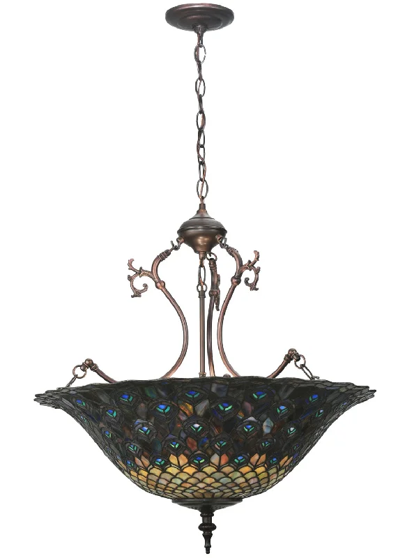 African - Inspired Ceiling Lights with Tribal Patterns and Natural MaterialsAfrican - Inspired Ceiling Lights with Tribal Patterns and Natural MaterialsThree Light Inverted Pendant