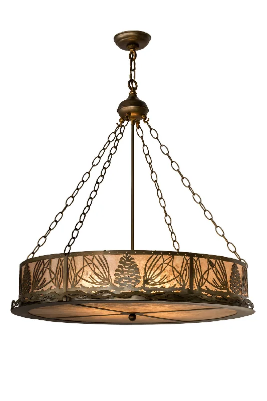 Steampunk Ceiling Lights with Gears, Cogs, and Brass AccentsSteampunk Ceiling Lights with Gears, Cogs, and Brass AccentsFour Light Pendant