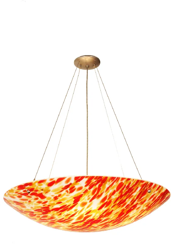 Tropical - Themed Ceiling Lights with Palm - Leaf Shapes and Rattan WrapsTropical - Themed Ceiling Lights with Palm - Leaf Shapes and Rattan WrapsFour Light Inverted Pendant