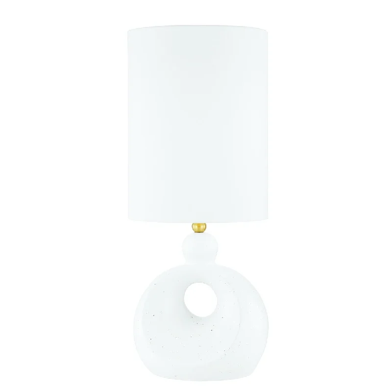 Aged Brass/White Ceramic