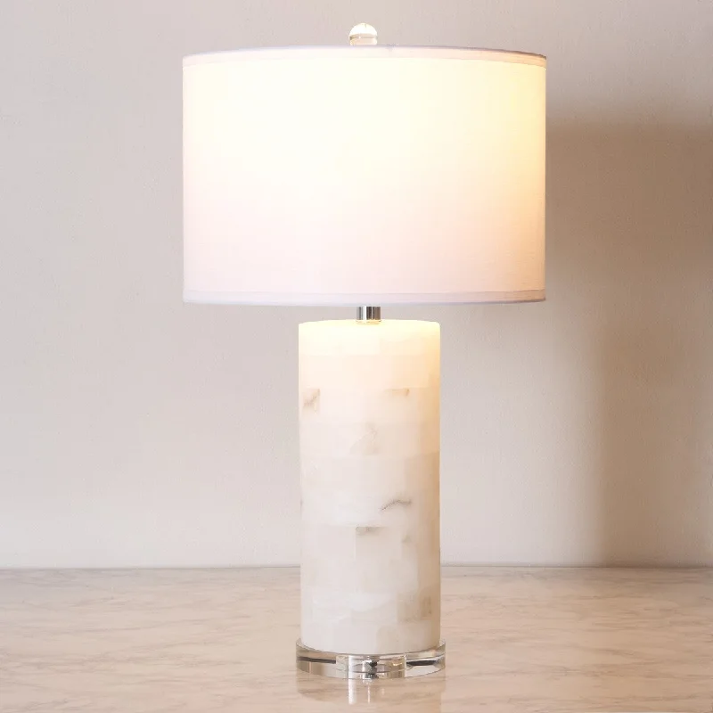 art deco table lamps with geometric shapes for a retro touchart deco table lamps with geometric shapes for a retro touchSAFAVIEH Couture Bahrije Round Alabaster Table Lamp - 15 In W x 15 In D x 27 In H - 15Wx15Dx27H