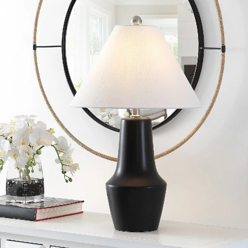 rustic farmhouse table lamps for cozy kitchensrustic farmhouse table lamps for cozy kitchensSAFAVIEH Lighting Chika Modern 26-inch LED Table Lamp - 16" W x 16" L x 26" H - 16Wx16Dx26H