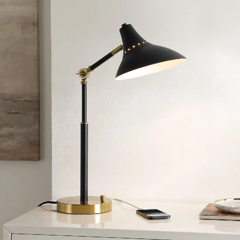 metal table lamps with a matte black finish for a sleek appearancemetal table lamps with a matte black finish for a sleek appearanceSAFAVIEH Lighting Katsue 19-inch Table Lamp with Usb Charging Port (LED Bulb Included) - 9.3 In. W x 18 In. D x 23 In. H metal table lamps with a matte black finish for a sleek appearancemetal table lamps with a matte black finish for a sleek appearanceSAFAVIEH Lighting Katsue 19-inch Table Lamp with Usb Charging Port (LED Bulb Included) - 9.3 In. W x 18 In. D x 23 In. H