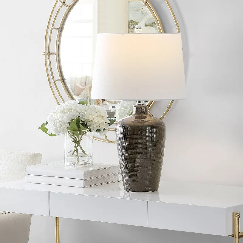 metal table lamps with a matte black finish for a sleek appearancemetal table lamps with a matte black finish for a sleek appearanceSAFAVIEH Lighting Ksenja 26-inch LED Table Lamp - 15" W x 15" L x 25.5" H - 15Wx15Dx26H metal table lamps with a matte black finish for a sleek appearancemetal table lamps with a matte black finish for a sleek appearanceSAFAVIEH Lighting Ksenja 26-inch LED Table Lamp - 15" W x 15" L x 25.5" H - 15Wx15Dx26H